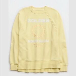 Aerie Smiley® Beach Party Crew Sweatshirt - size small